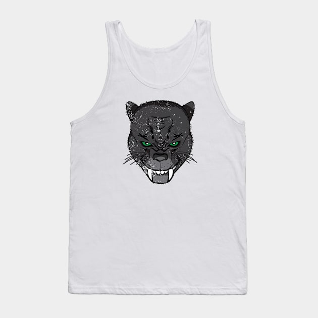 Evil Kitty Cat - color distressed Tank Top by atomguy